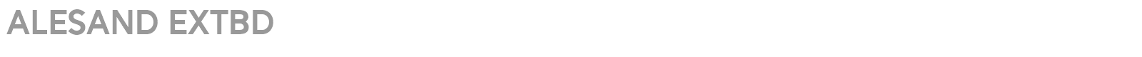 Alesand font preview